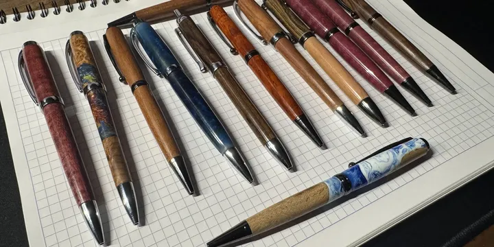 Hand-Turned Wood Pens: Kits, Wood, Finish, Selling