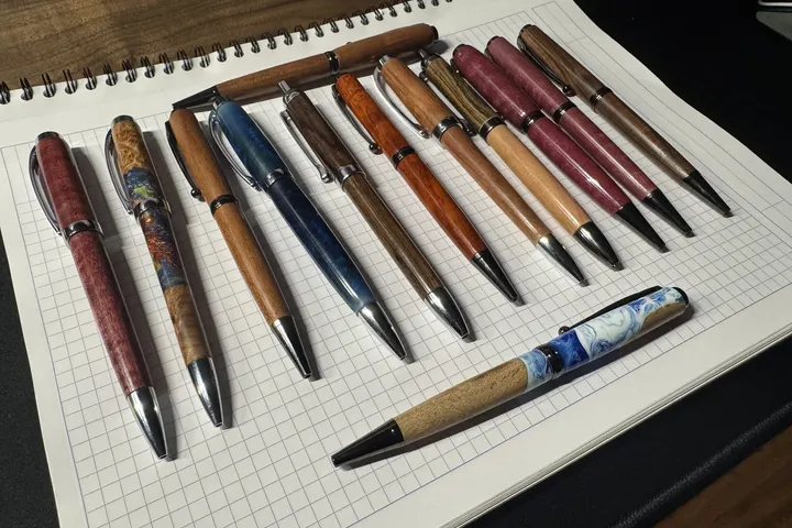Hand-Turned Wood Pens: Kits, Wood, Finish, Selling
