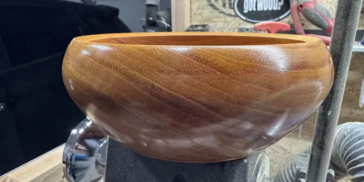 Cherry Wood Bowl — Warm Tones, Hand-Rubbed Finish