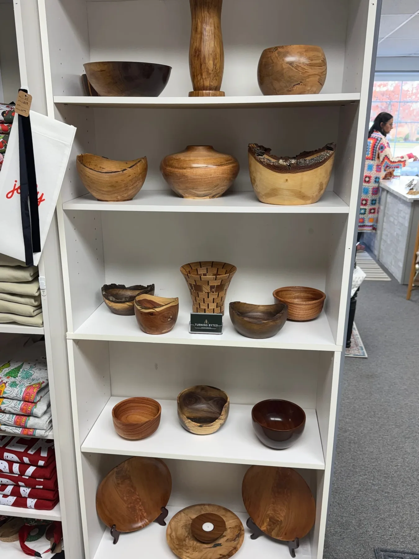 Finished wood bowl showing natural grain
