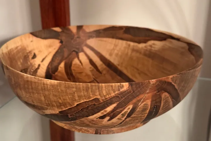 Ambrosia Maple Bowl — Natural Grain, Satin Finish
