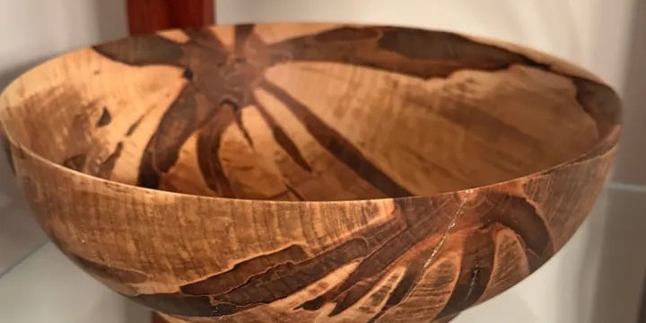 Ambrosia Maple Bowl — Natural Grain, Satin Finish