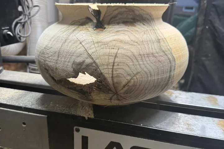 Mystery Wood Hollow Form — Process and Progress