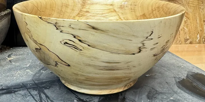Spalted Maple Art Bowl with Tung Oil Finish