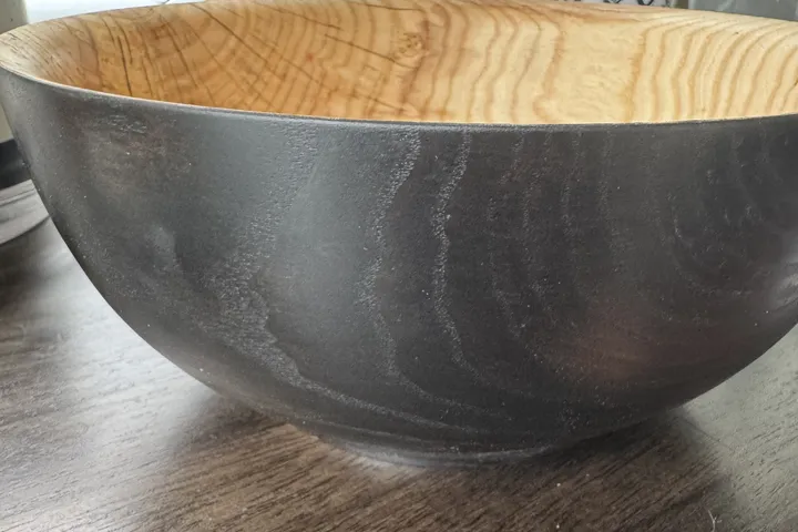 How to Blacken Ash Wood: Rubio Monocoat on a Turned Bowl
