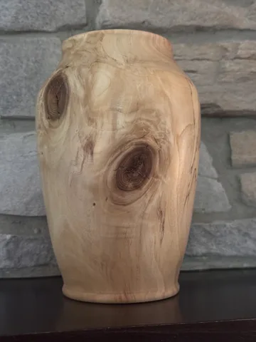 Spalted-Knot Maple Vase