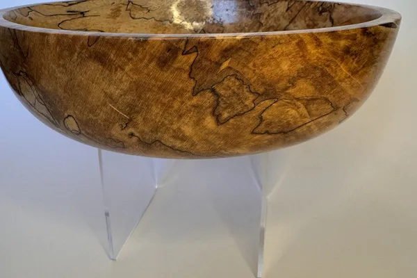 Spalted Maple Bowl — Soft Figure & Natural Character