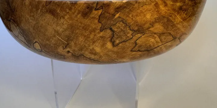 Spalted Maple Bowl — Soft Figure & Natural Character