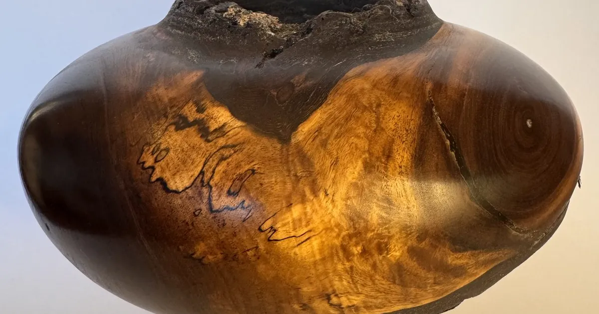 Walnut Hollow Form — Natural Bark & Spalted Sapwood