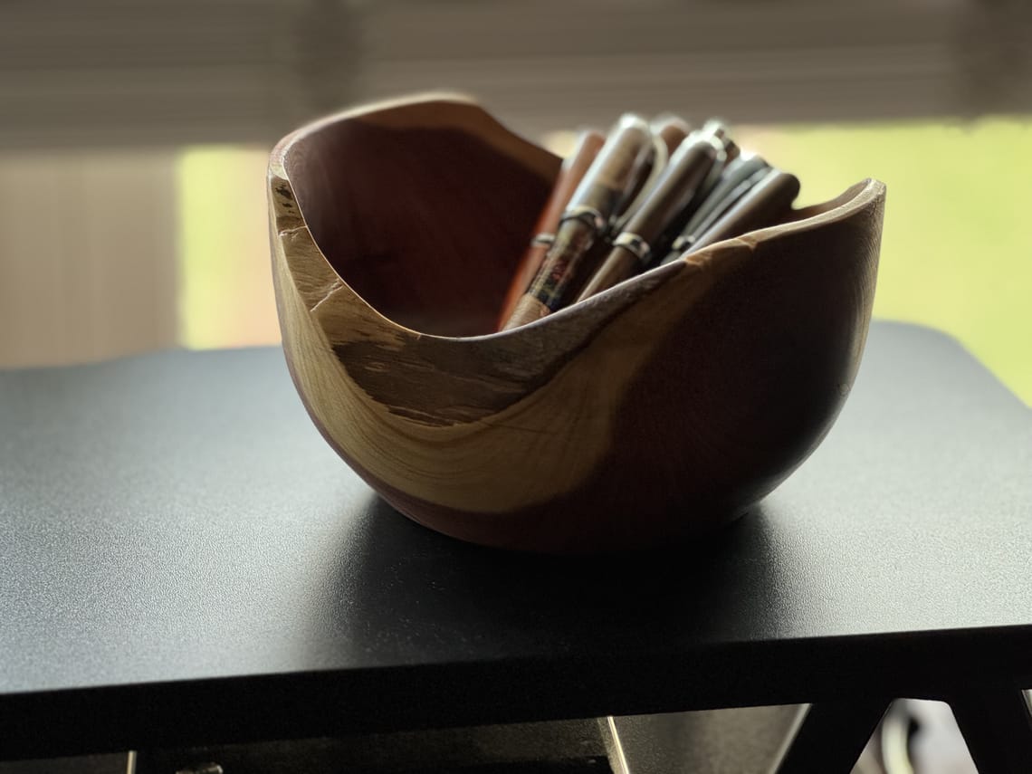 Natural Edge Cedar Bowl